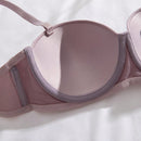4 piezas sujetadores con armazon sin costuras de unicolor con tirantes ajustables y desmontables para mujeres