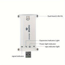 Amplificador de WiFi Doble Banda, 1 ud Repetidor de WiFi de Doble Banda Ourlife, Amplificador de Señal 5GHz y 2.4GHz con WPS, Modo AP, Control Remoto, No Resistente al Agua