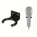 Soporte de micrófono mural durable de 1 pieza, gancho universal de micrófono, construcción de plástico resistente, organizador de equipo de audio ahorrador de espacio - Negro