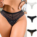 Conjunto de 3 piezas pantys de encaje sexy