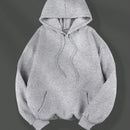 Ezwear sudadera con capucha de manga larga y estampado de personajes, sencilla y para ocio diario de las damas