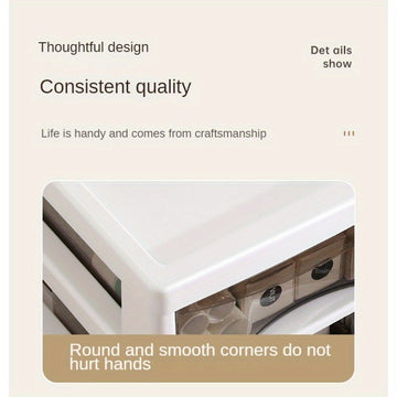 Gabinete versátil para escritorio con cajones extraíbles, organizador plástico impermeable para oficina, dormitorio o residencia estudiantil, ideal para snacks y artículos varios, gabinete pequeño para escritorio