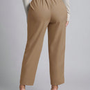 Petite pantalones de pana para mujer con cintura elastica en la parte trasera, apropiados para otono e invierno