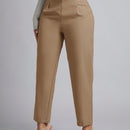 Petite pantalones de pana para mujer con cintura elastica en la parte trasera, apropiados para otono e invierno