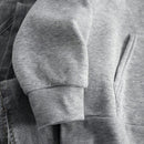 Ezwear sudadera con capucha de felpa con estampado de leopardo y estrella, otono/invierno