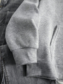Ezwear sudadera con capucha casual de manga larga con estampado de pentagrama