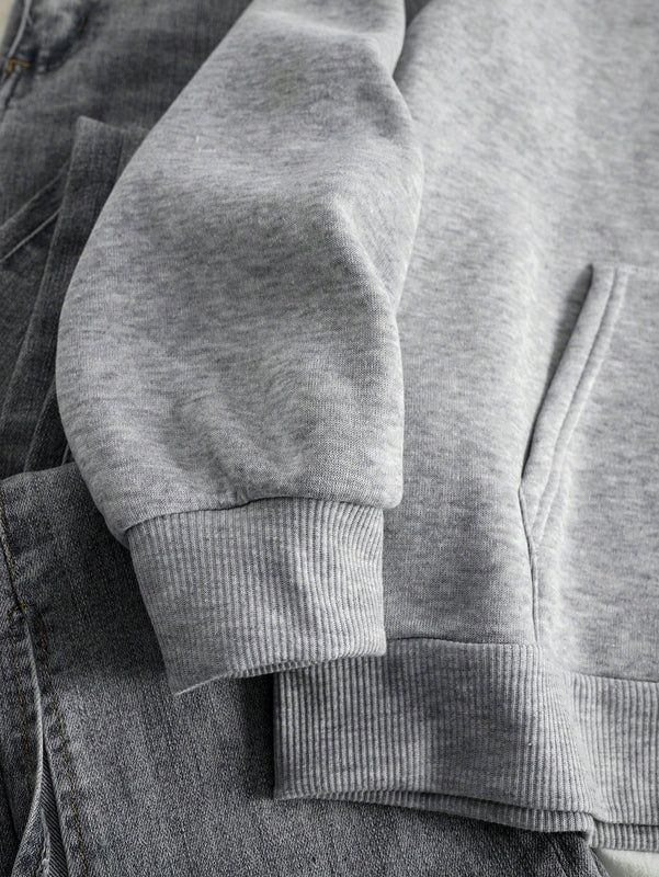 Ezwear sudadera con capucha casual de manga larga con estampado de pentagrama