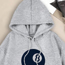 Ezwear sudadera con capucha de felpa con estampado de leopardo y estrella, otono/invierno