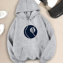 Ezwear sudadera con capucha casual de manga larga con estampado de pentagrama
