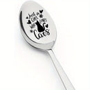 Cuchara para café grabada en acero inoxidable para amantes de los gatos - Regalo perfecto para el Día de San Valentín o la vuelta a clases