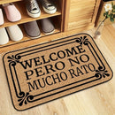 Felpudo de Bienvenida con Diseño Floral Chic - Poliéster Fácil de Limpiar, Perfecto para Decoración de Interiores y Porches