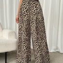Ezwear 1 pieza pantalones de pierna recta con estampado degradado de aceite de moda
