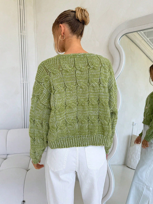 Forever 21 cardigan corto informal de mezcla para mujer, otono/invierno