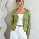Forever 21 cardigan corto informal de mezcla para mujer, otono/invierno