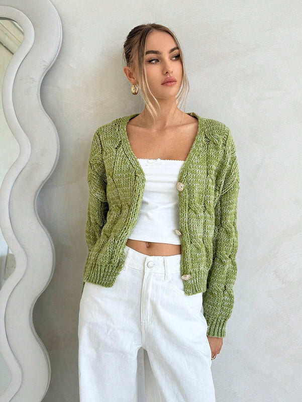 Forever 21 cardigan corto informal de mezcla para mujer, otono/invierno