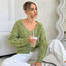 Forever 21 cardigan corto informal de mezcla para mujer, otono/invierno