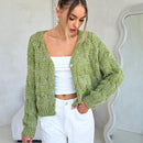 Forever 21 cardigan corto informal de mezcla para mujer, otono/invierno