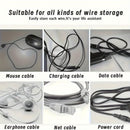 Organizador de Cables de Silicona Transparente de 8 Piezas con Clips - Caja de Almacenamiento de Escritorio Ligera y Sin Necesidad de Energía para Cables de Carga y Alambres, Ganchos de Utilidad