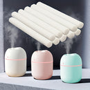 6 piezas/10 piezas de varillas de filtro de repuesto para humidificador - Esponja de algodón absorbente, mejora la purificación del agua y la difusión de aromas, accesorio esencial para purificador de aire