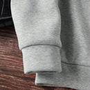 Ezwear sudadera con capucha con estampado ondulado y estampado de letra