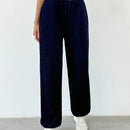 Pantalones jogger de pana de unicolor para mujer