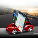 Soporte para teléfono móvil de coche deportivo multifuncional con placa de matrícula giratoria, soporte antideslizante para salpicadero, soporte para consola central de vehículo, compatibilidad universal, construcción de plástico duradero.