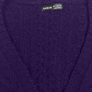 Moosta cardigan casual suelto de unicolor de manga larga con lazada delante para mujer, otono/invierno