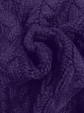 Moosta cardigan informal de manga de globo con nudo delantero de unicolor para otono/invierno