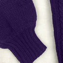 Moosta cardigan informal de manga de globo con nudo delantero de unicolor para otono/invierno