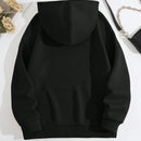 Ezwear sudadera con capucha con estampado ondulado y estampado de letra