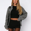 Chaqueta tipo cardigan de punto para mujer de otono/invierno, prenda exterior de moda minimalista casual, parte superior multiusos