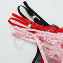 3 piezas/set tanga de encaje de moda