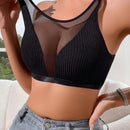 Sosten sexy de malla, atractivo, camiseta de mujer comoda y transpirable de moda
