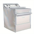 1/2 piezas de cubierta premium para lavadora y secadora - Tela gruesa de 210D duradera con 2 cremalleras, diseño conveniente, se adapta a la mayoría de las lavadoras/secadoras de carga superior o frontal, universal para todas las estaciones, a prueba de