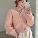 Dazy cardigan de botones de color liso para mujer, informal para uso diario, otono