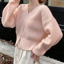 Dazy cardigan de botones de color liso para mujer, informal para uso diario, otono