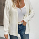 Cardigan holgado casual con abertura lateral y mangas tipo dolman, para primavera/otono