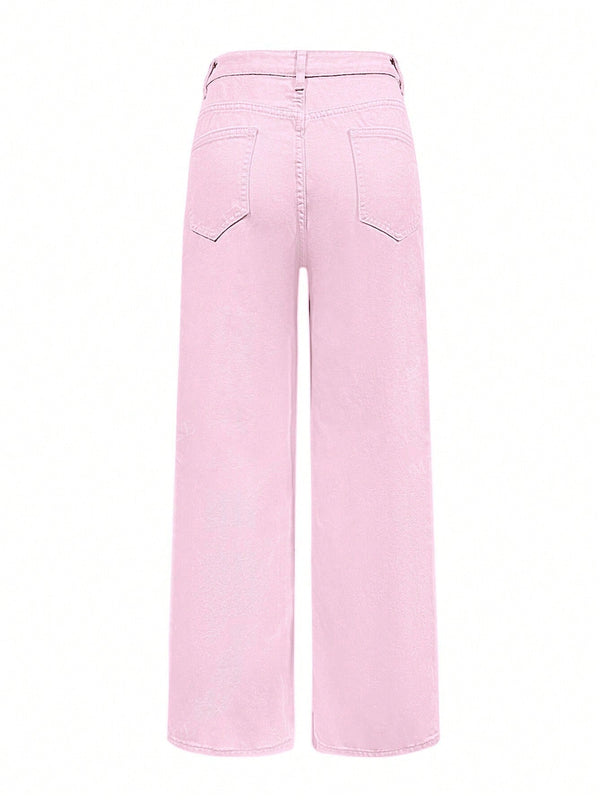 Pantalones anchos y sueltos de estilo callejero para mujeres