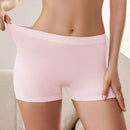 Shorts de seguridad de unicolor y simple para mujer, uso diario casual