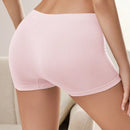 Shorts de seguridad de unicolor y simple para mujer, uso diario casual