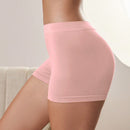 Shorts de seguridad de unicolor y simple para mujer, uso diario casual