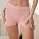 Shorts de seguridad de unicolor y simple para mujer, uso diario casual