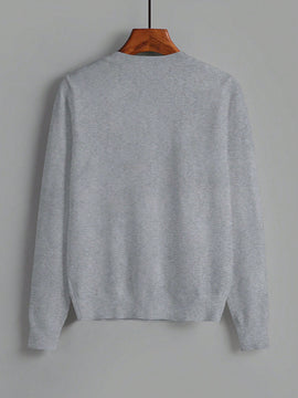 Essnce cardigan suelto y casual de mujer de un solo abotonado, de color liso, manga larga, para otono/invierno