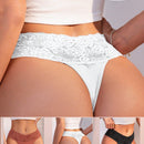 Underwear&sleepwear basics juego de 3 tangas sexis de encaje multicolores para mujer