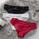 3 piezas/set bragas ajustables para mujeres con diseno romantico y ribete de encaje sexy
