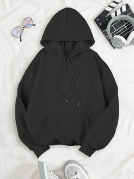 Ezwear sudadera con capucha estandar con estampado de leopardo y grafico de estrella