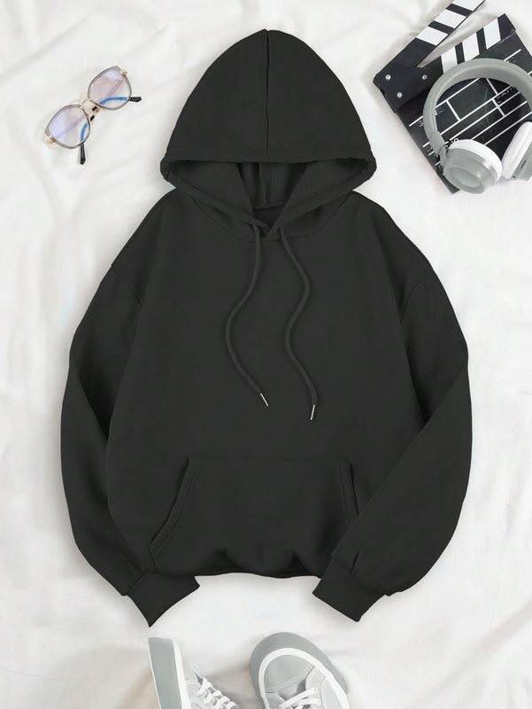 Ezwear sudadera con capucha de felpa con estampado de leopardo y estrella, otono/invierno