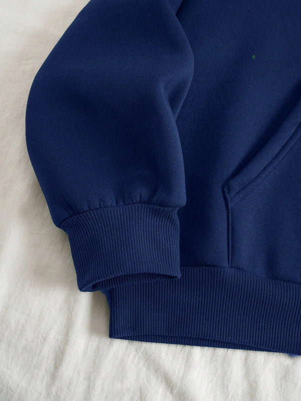 Ezwear sudadera con capucha de felpa con estampado de leopardo y estrella, otono/invierno