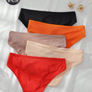 Dorsu 5 piezas bragas de encaje sexy para mujer de tiro medio, ropa interior sin costuras de encaje blanco comodo