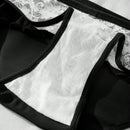 Dorsu 5 piezas bragas de encaje sexy para mujer de tiro medio, ropa interior sin costuras de encaje blanco comodo